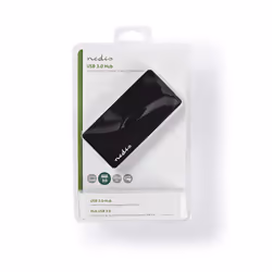 Nedis UHUBU3420BK hub di interfaccia USB 3.2 Gen 1 (3.1 Gen 1) Micro-B Nero - Vista aggiuntiva 4