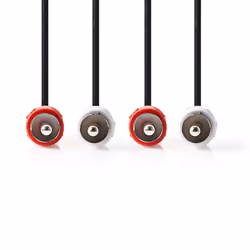 Nedis CAGB24200BK100 cavo audio 10 m 2 x RCA Nero
