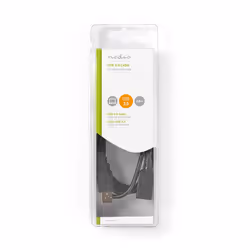 Nedis CCGB60010BK20 cavo USB USB 2.0 2 m USB A - Vista aggiuntiva 3