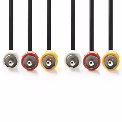 Nedis CVGB24300BK15 cavo video composito Nero