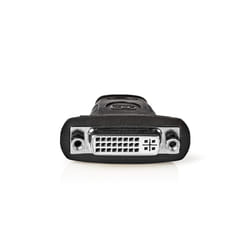 Nedis CVGB34910BK adattatore per inversione del genere dei cavi HDMI Type A (Standard) DVI-D Nero, Acciaio inox