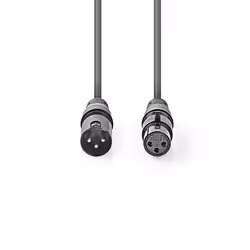 Nedis COTH15010GY50 cavo audio XLR (3-pin) Grigio
