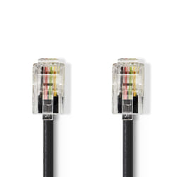 Nedis TCGP90100BK50 cavo telefonico 5 m Nero