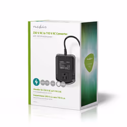 Nedis POCO105 adattatore e invertitore Interno 100 W Nero - Vista aggiuntiva 5