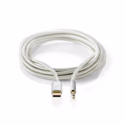 Nedis CCTB65940AL10 cavo audio 1 m USB C 3.5mm Alluminio - Vista aggiuntiva 2