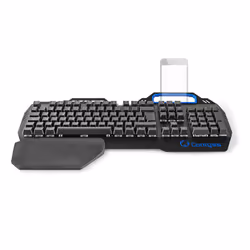 Nedis GKBD400BKND, Cablato, USB, Interruttore a chiave meccanica, QWERTY, LED RGB, Nero