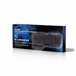 Nedis GKBD400BKND tastiera Gaming USB QWERTY Olandese Nero - Vista aggiuntiva 7