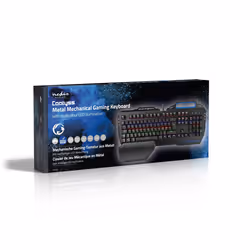 Nedis GKBD400BKND tastiera Gaming USB QWERTY Olandese Nero - Vista aggiuntiva 8