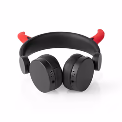 Nedis HPWD4000BK cuffia e auricolare Cuffie Cablato A Padiglione Studio Nero, Rosso - Vista aggiuntiva 4