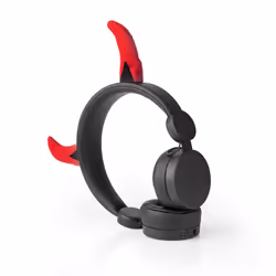 Nedis HPWD4000BK cuffia e auricolare Cuffie Cablato A Padiglione Studio Nero, Rosso - Vista aggiuntiva 6