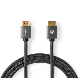 Nedis CVTB34000GY10 cavo HDMI 1 m HDMI tipo A (Standard) Grigio