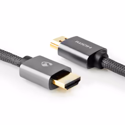Nedis CVTB34000GY10 cavo HDMI 1 m HDMI tipo A (Standard) Grigio - Vista aggiuntiva 5