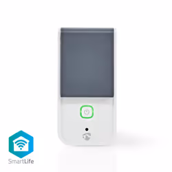 Nedis WIFIPO120EWT, Interno, Grigio, Bianco, Plastica, IP44, Wireless, Wi-Fi