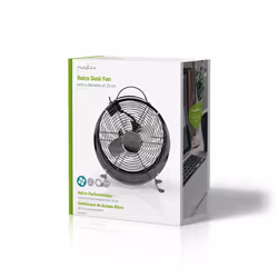 Nedis FNCL10GM20 ventilatore Grigio, Metallico - Vista aggiuntiva 8