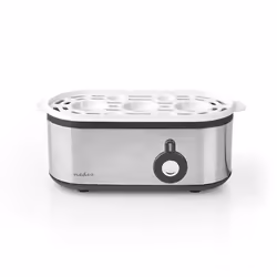 Nedis KAEB120EAL Pentolino per uova 3 uovo/uova 210 W Alluminio, Nero, Trasparente - Vista aggiuntiva 5