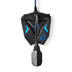 Nedis GMICGU100BK microfono Nero, Blu Microfono per PC
