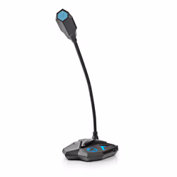 Nedis GMICGU100BK microfono Nero, Blu Microfono per PC - Vista aggiuntiva 4