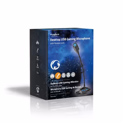 Nedis GMICGU100BK microfono Nero, Blu Microfono per PC - Vista aggiuntiva 7