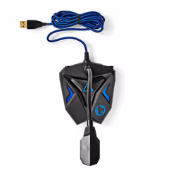 Nedis GMICGU100BK microfono Nero, Blu Microfono per PC - Vista aggiuntiva 8