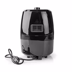 Nedis KAAF120FBK friggitrice Singolo 2,4 L Indipendente 1000 W Friggitrice ad aria calda Alluminio, Nero
