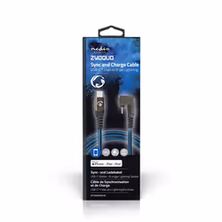 Nedis GCTB39650AL10 cavo Lightning 1 m Nero, Blu - Vista aggiuntiva 8