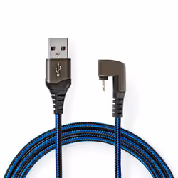 Nedis GCTB39300AL10 cavo Lightning 1 m Nero, Blu - Vista aggiuntiva 3