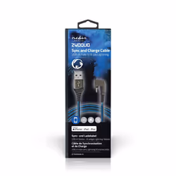 Nedis GCTB39300AL10 cavo Lightning 1 m Nero, Blu - Vista aggiuntiva 8