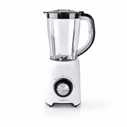 Nedis KABL300CWT, Frullatore da tavolo, 1,5 L, Funzione PULSE, 0,88 m, 800 W, Nero, Bianco