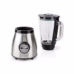 Nedis KABL350CAL frullatore 1,5 L Frullatore da tavolo 800 W Nero, Argento