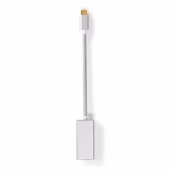 Nedis CCTB64550AL02 cavo e adattatore video 0,2 m USB tipo-C Mini DisplayPort Argento