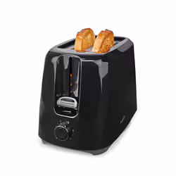 Nedis KABT150EBK, 2 fetta/e, Nero, Plastica, Manopola, 700 W, 220 - 240 V