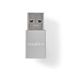 Nedis CCGB60925GY adattatore per inversione del genere dei cavi USB A USB C Grigio