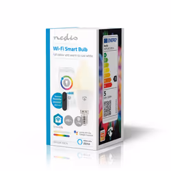Nedis WIFILRC10E14 lampada LED Blu, Verde, Rosso, Bianco 4,9 W E27 F - Vista aggiuntiva 4