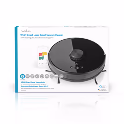 Nedis WIFIVCL001CBK robot aspirateur 0,6 L Sans sac Noir - Vista aggiuntiva 7