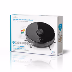 Nedis WIFIVCL001CBK robot aspirateur 0,6 L Sans sac Noir - Vista aggiuntiva 8