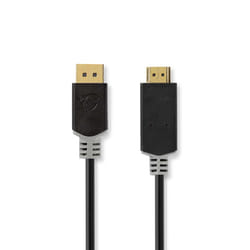 Nedis CCBW37100AT10 cavo e adattatore video 1 m DisplayPort HDMI Nero