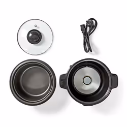 Nedis KARC110AL cuoci riso 1 L 400 W Nero, Argento - Vista aggiuntiva 8
