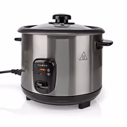 Nedis KARC115AL, Argento, 1,5 L, 1 m, Acrilonitrile butadiene stirene (ABS), Acciaio inox, 500 W, Type F (CEE 7/4)