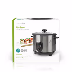 Nedis KARC115AL cuoci riso 1,5 L 500 W Argento - Vista aggiuntiva 8