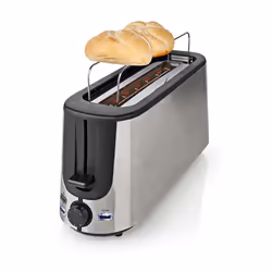 Nedis KABT310EAL, 1 part(s), Aluminium, Noir, Acrylonitrile-Butadiène-Styrène (ABS), Aluminium, Boutons, 1000 W, 220 - 240 V