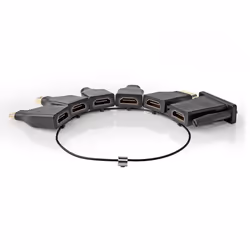 Nedis CCGB34999BK adattatore per inversione del genere dei cavi DVI HDMI Nero - Vista aggiuntiva 2
