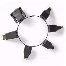 Nedis CCGB34999BK adattatore per inversione del genere dei cavi DVI HDMI Nero - Vista aggiuntiva 3