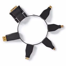 Nedis CCGB34999BK adattatore per inversione del genere dei cavi DVI HDMI Nero - Vista aggiuntiva 7