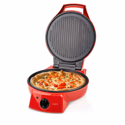 Nedis FCPM100FRD macchina e forno per pizza 1 pizza(e) 1800 W Nero, Rosso - Vista aggiuntiva 5