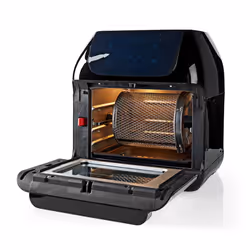 Nedis KAAFO300EBK friggitrice Singolo 12 L Indipendente 1500 W Friggitrice ad aria calda Nero - Vista aggiuntiva 5