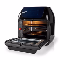 Nedis KAAFO300EBK friggitrice Singolo 12 L Indipendente 1500 W Friggitrice ad aria calda Nero - Vista aggiuntiva 7