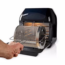 Nedis KAAFO300EBK friggitrice Singolo 12 L Indipendente 1500 W Friggitrice ad aria calda Nero - Vista aggiuntiva 8