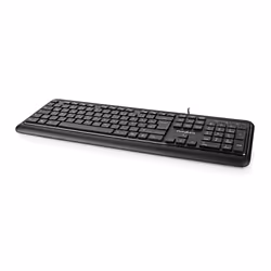 Nedis KBMU200BKDE tastiera Ufficio USB QWERTZ Tedesco Nero - Vista aggiuntiva 3