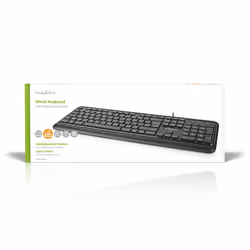 Nedis KBMU200BKDE tastiera Ufficio USB QWERTZ Tedesco Nero - Vista aggiuntiva 4