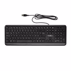 Nedis KBMU200BKDE tastiera Ufficio USB QWERTZ Tedesco Nero - Vista aggiuntiva 7